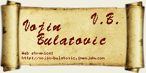 Vojin Bulatović vizit kartica
